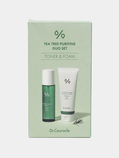 Dr.Ceuracle Набор средств с чайным деревом (тонер+пенка для умывания) Tea tree purifine duo set