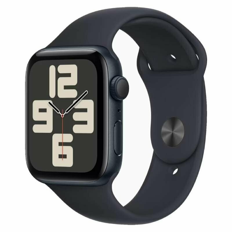 Умные часы APPLE Watch SE GPS 44mm Midnight Aluminium Case with Midnight Sport Band - M/L MRE93