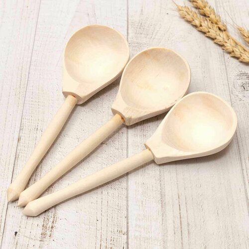 Деревянная ложка столовая - Хемпель 19 см Набор 3 штуки 799₽