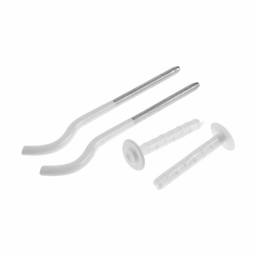 Кронштейн для радиатора OMEC, с дюбелем, 7x170 мм, круглый, обрезиненный(2 шт.)