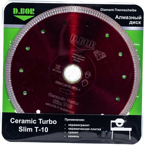 kristalfilter slim 10 t 1 2 Алмазный диск D.BOR Ceramic Turbo Slim T-10