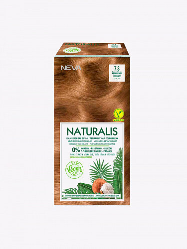Крем-краска для волос Naturalis Vegan без аммиака № 7.32 Медово-коричневый Okay Kozmetik san. ve dis tic. A.S - фото №15
