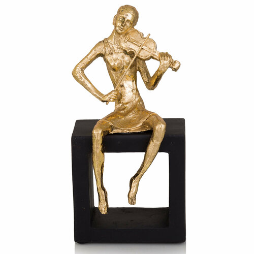 Статуэтка Девушка с скрипкой Bernata Casaentera CE05-245495 золото/черный 100х75х205