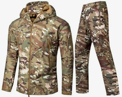 Тактический мужской демисезонный костюм SoftShell ESDY Multicam XL