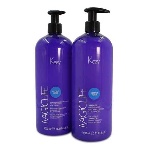 Набор для светлых и обесцвеченных волос Magic Life Blond Hair Kezy шампунь 1000 мл кондиционер 1000 мл 2376₽