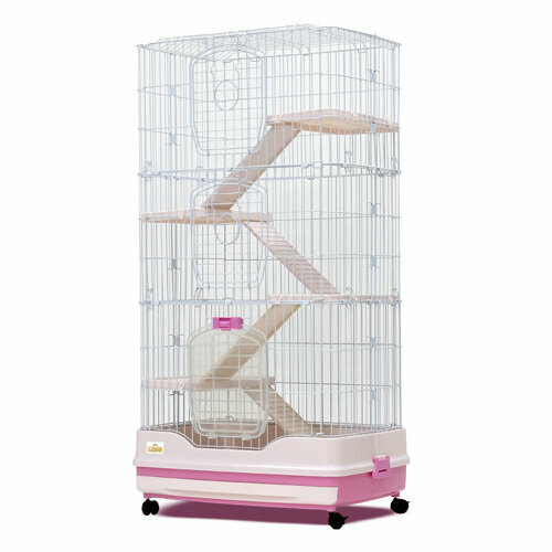Kredo Клетка Kredo для грызунов R53 68*46*128 см Цвет розовый
