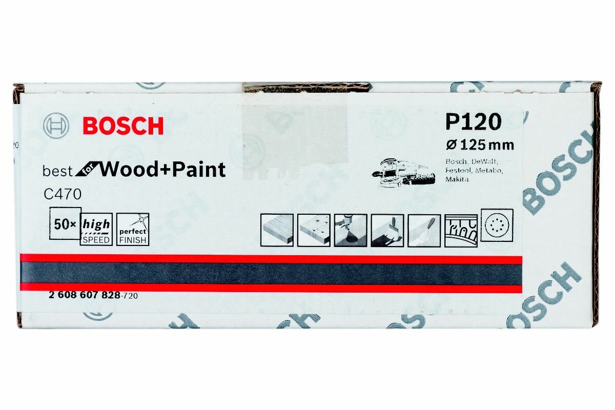 50 ш/листов Ø125мм K120 B. f. W+P