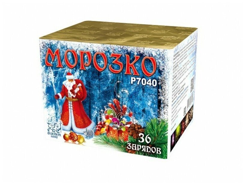 Батарея салютов Фейерверк Мастер Морозко Р7040 36 залпов