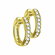 Серьги Diamant online, желтое золото, 585 проба, фианит