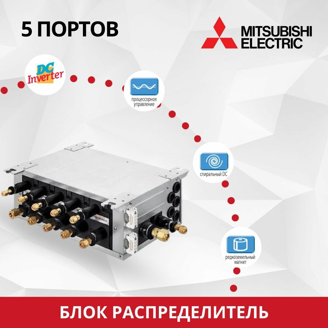 Блок-распределитель Mitsubishi Electric PAC-MK54BC, на 5 ВБ