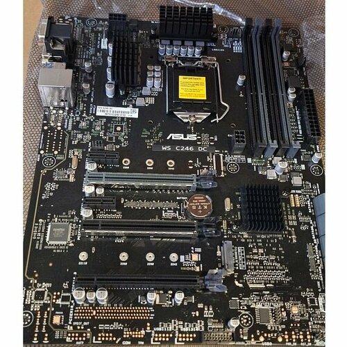 Материнская плата ASUS 90SB08L0-M0UBN0 WS C246 DC LGA1151 ATX 4xDDR4 4xPCIEx16 2xPCIEx1 1xM2 DVI 24603₽
