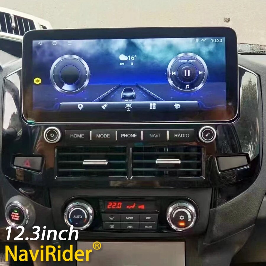 12,3-дюймовый Android-экран для Mitsubishi Pajero 4 V80 V88 V90 V93 V97 V98 2007-2020, автомобильный радиоприемник, мультимедийный плеер Carplay GPS Navi, 8GB 256GB