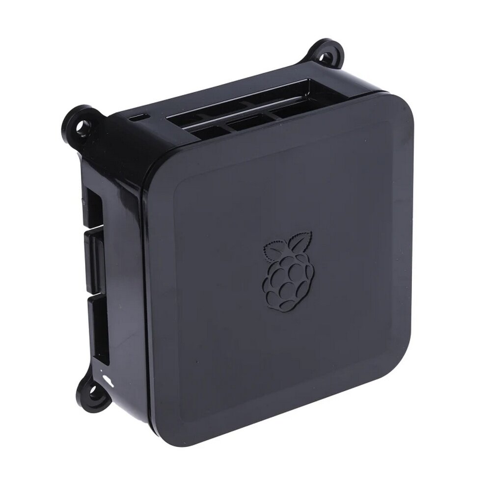 Корпус DesignSpark ABS Case для Raspberry Pi 3 B/b+ , встроенное крепление Vesa (100х100мм), цвет че .