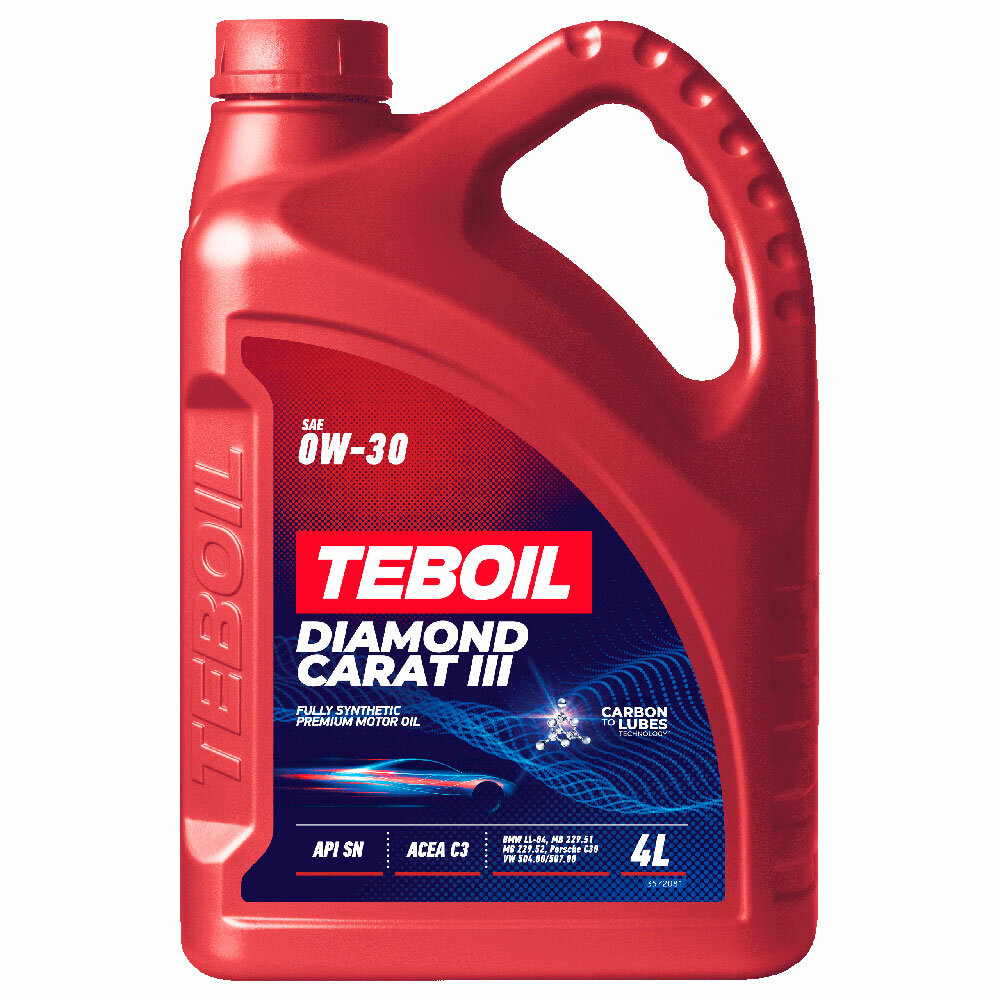 Масло моторное синтетическое TEBOIL Diamond Carat III 0W-30 (4л) 3602118 TEB-0W30-DC-4L