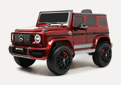 Изображение товара Детский электромобиль Mercedes-Benz G63 4WD (K999KK) вишневый глянец с дистанционным управлением, полноприводный
