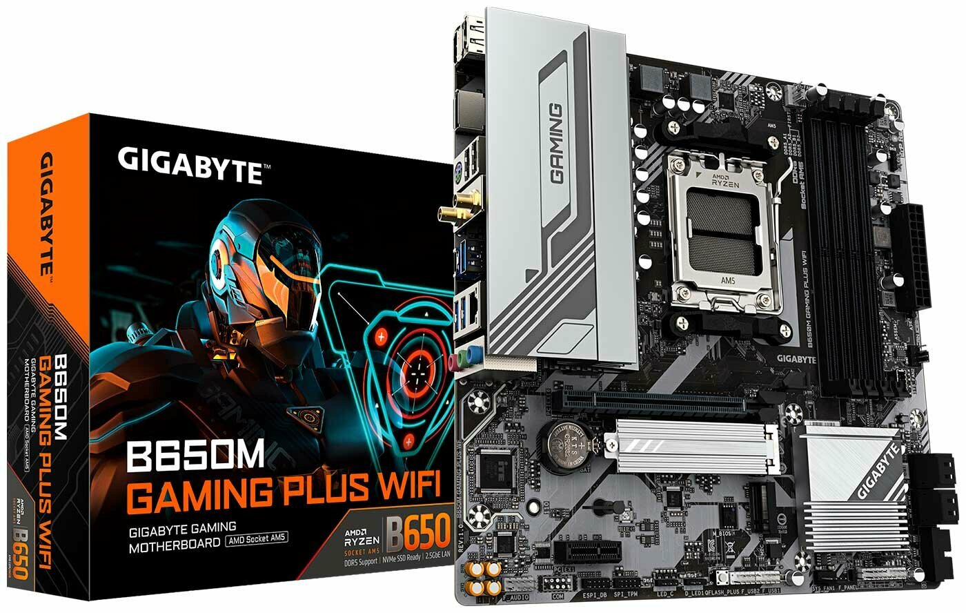 Материнская плата Gigabyte B650M GAMING PLUS WF (AM5, mATX)