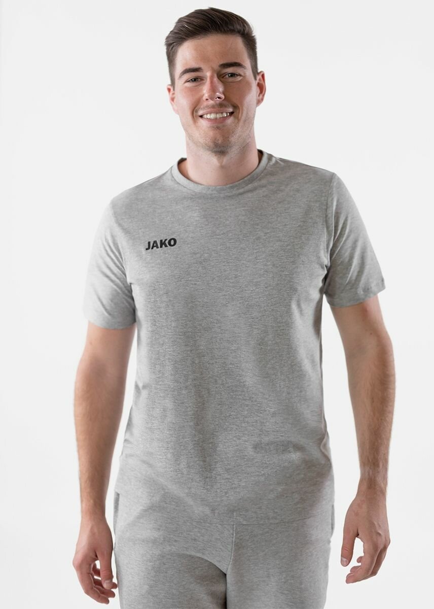 Футболка JAKO, размер 140, light grey melange — фото 1