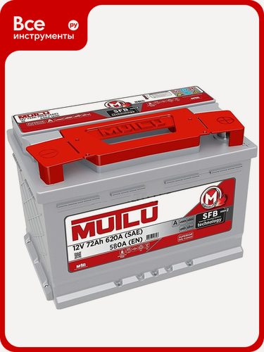 Изображение товара Аккумуляторная батарея Mutlu SFB M2, обратная полярность, кальциевая технология, для легковых и грузовых автомобилей