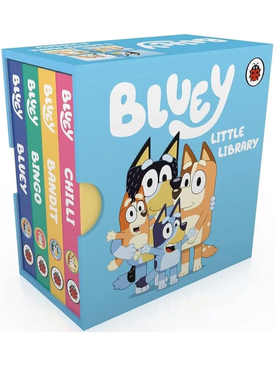 Bluey Little Library комплект из 4 мини-книг | Издание подойдёт для детей от 1–3 лет.