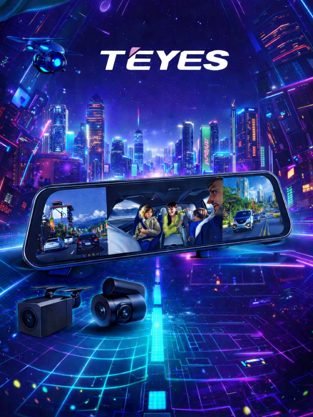 Видеорегистратор TEYES X5, Full HD 1080P, система ADAS и ночная съемка (Night Vision)