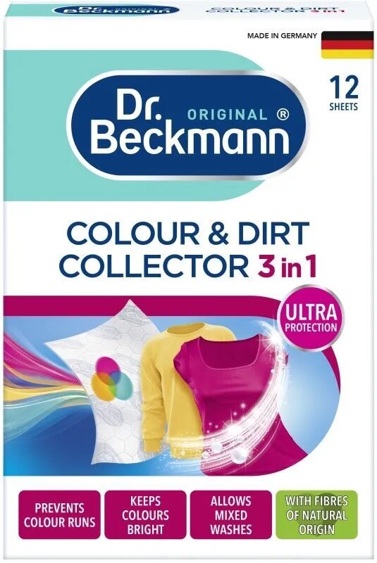 Др. Бэкманн Ловушка для цвета и грязи, для стирки 12 шт, Dr Beckmann