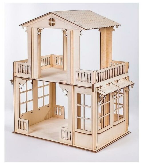 Кукольный домик с бассейном Усадьба/для больших кукол/ развивающий конструктор/подарок для девочек, КубиГрад