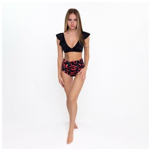 Купальник женский, цвет черный, р-р 48