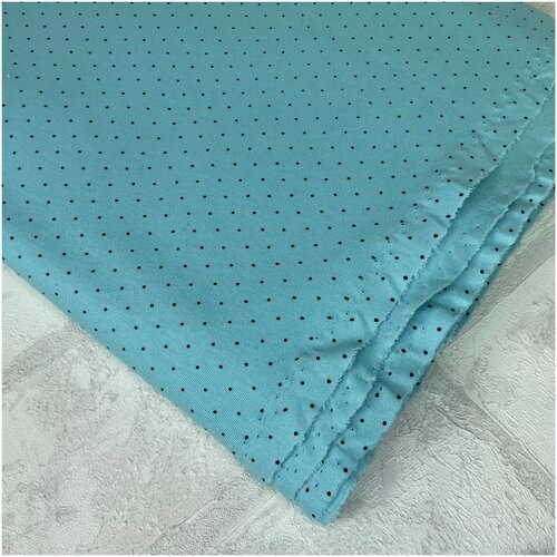 Интерлок 100 % хб, 100*180 см Горох на голубом