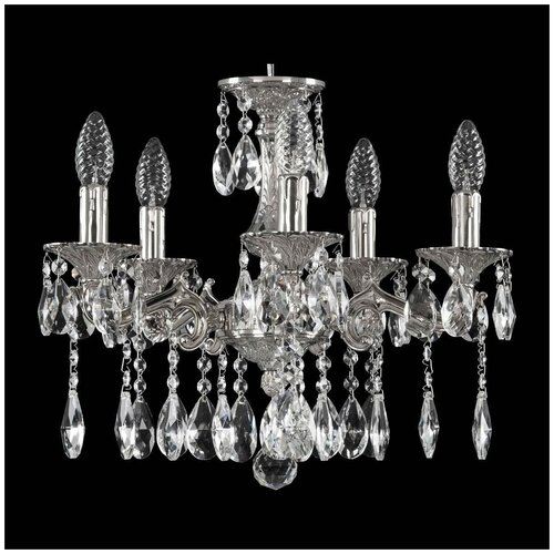 Подвесная хрустальная люстра 7202 Bohemia 72102/5/125 A Ni