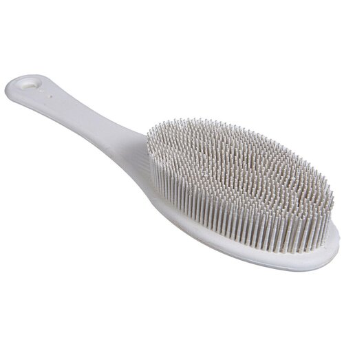 Щетка душ-массаж с ручкой SWEEPA, белая