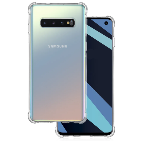 Чехол силиконовый для Samsung SM-G973, Galaxy S10, усиленные края, прозрачный