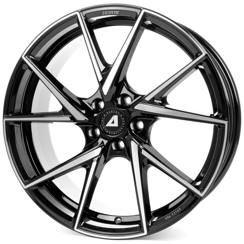 Литые колесные диски Alutec ADX.01 Black 8.5x18 5x112 ET30 D70.1 Чёрный глянцевый с полированной лицевой частью (ADX1-85830B73-1)