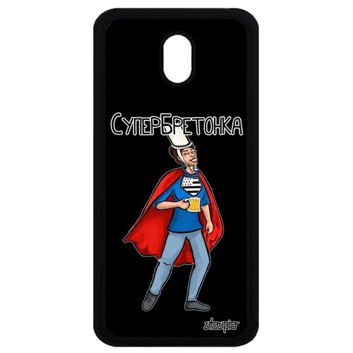 фото Противоударный чехол на телефон // samsung galaxy j5 2017 // "супербретонка" супергерой бретань, utaupia, черный