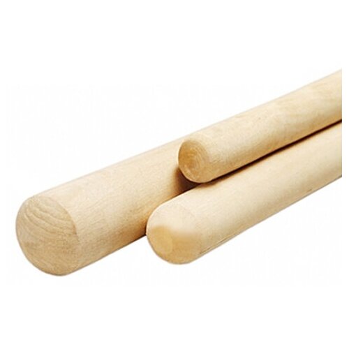 Черенок деревянный д38-40мм для лопат h115-120см береза Россия 437₽