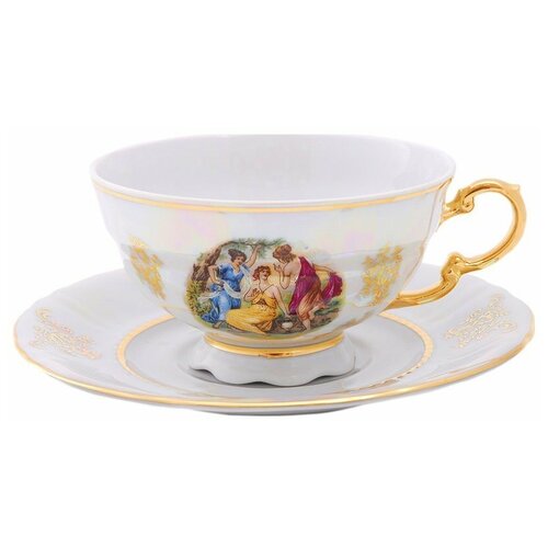 фото Набор чайных пар 200 мл 6 шт leander "соната /мадонна /перламутр" / 027885