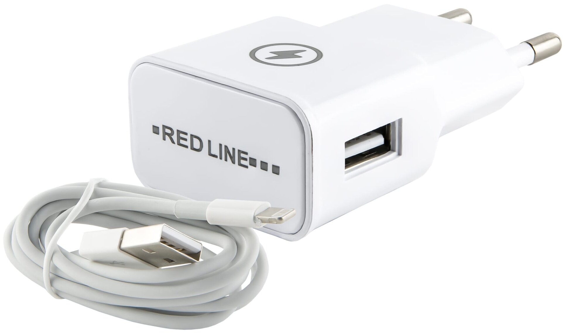 Сетевое зарядное устройство Red Line NT-1A + Lightning 5 Вт