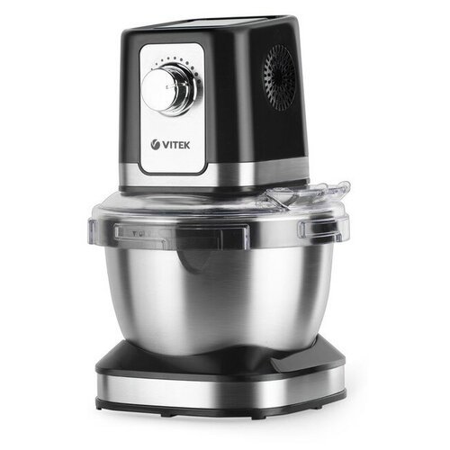 Кухонная машина Vitek VT-1435 1000 Вт 4 л 12 скоростей 3 насадки серебристо-чёрная 687600₽