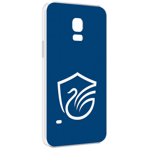 Чехол MyPads фк олимп долгопрудный мужской для Samsung Galaxy S5 mini задняя-панель-накладка-бампер