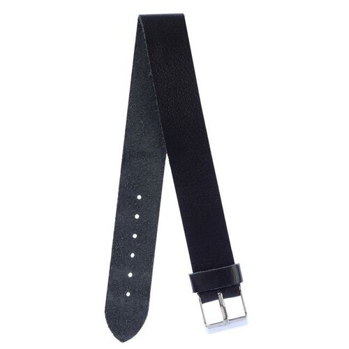фото Ремешок для часов, мужской, 18 мм, натуральная кожа, чёрный straps