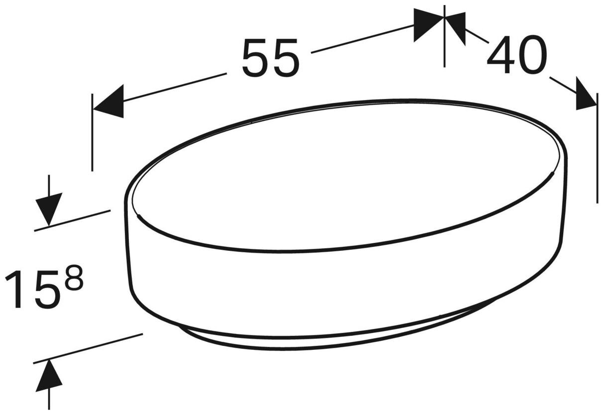 Раковина для ванной Geberit VariForm 500.771.01.2 - фотография № 7