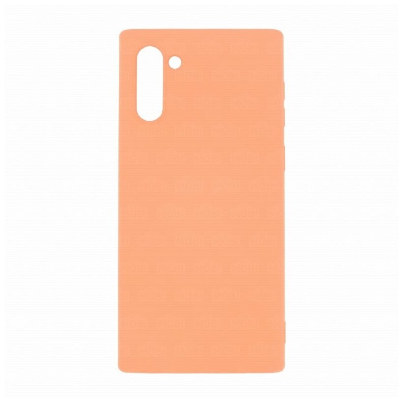 Силиконовый чехол Silicone Case для Samsung N970 Galaxy Note 10, оранжевый