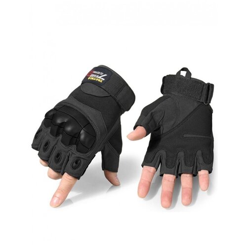 фото Тактические перчатки беспалые army tactical gloves черные m 762 gear