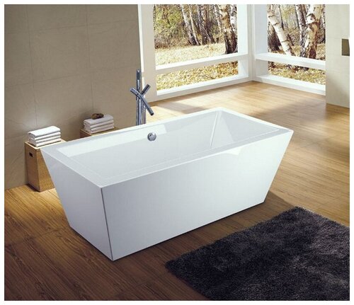 Ванна акриловая отдельностоящая дизайнерская, AQUAREL A-6206 (1500х750х600 mm) белая
