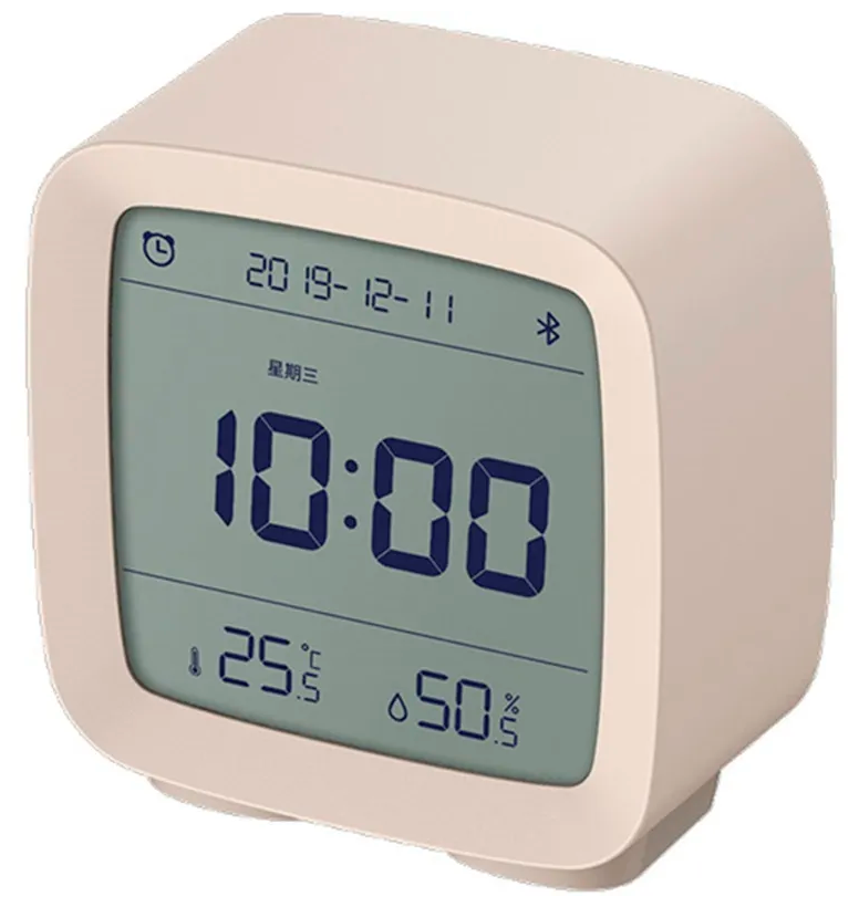 Xiaomi ClearGrass Bluetooth Thermometer Alarm Clock CGD1 White .