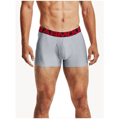 фото Under armour набор трусов боксеры ua tech 3in boxerjock, 2 шт., размер sm, mod gray light heather/jet gray light heather