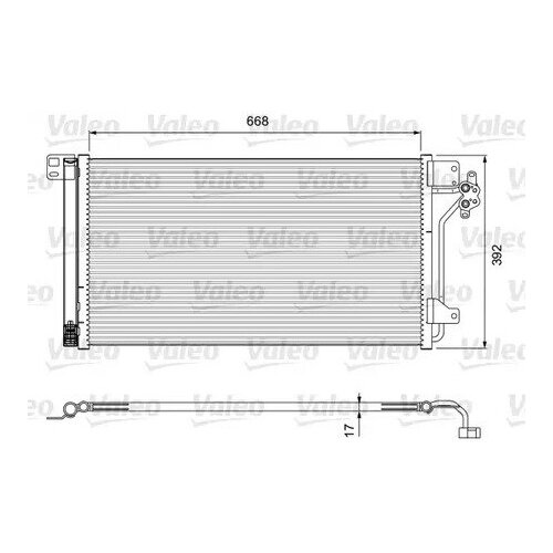 Радиатор кондиционера, valeo, 814015