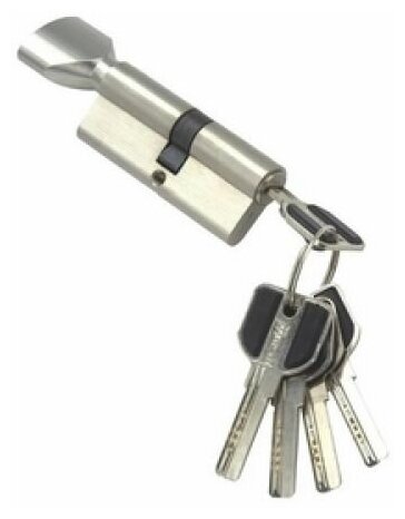 Цилиндровый механизм MSM CW 70 mm (35х35) SN матовый никель) перфорированный ключ-вертушка