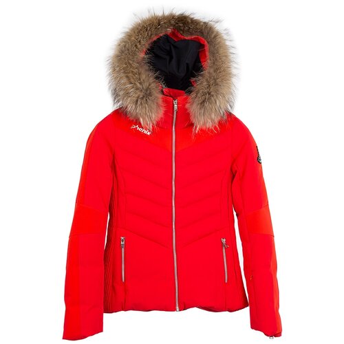 Горнолыжные куртки Phenix Diamond Down Jacket + мех енот (BR2) (Red 36)