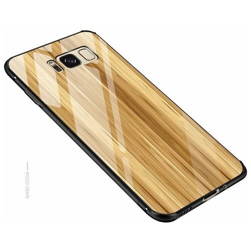 Чехол-накладка для Samsung Galaxy S8 (Wood Grain)