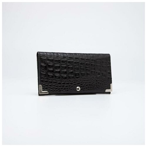 фото Кошелек женский кнр отдел на кнопке, черный